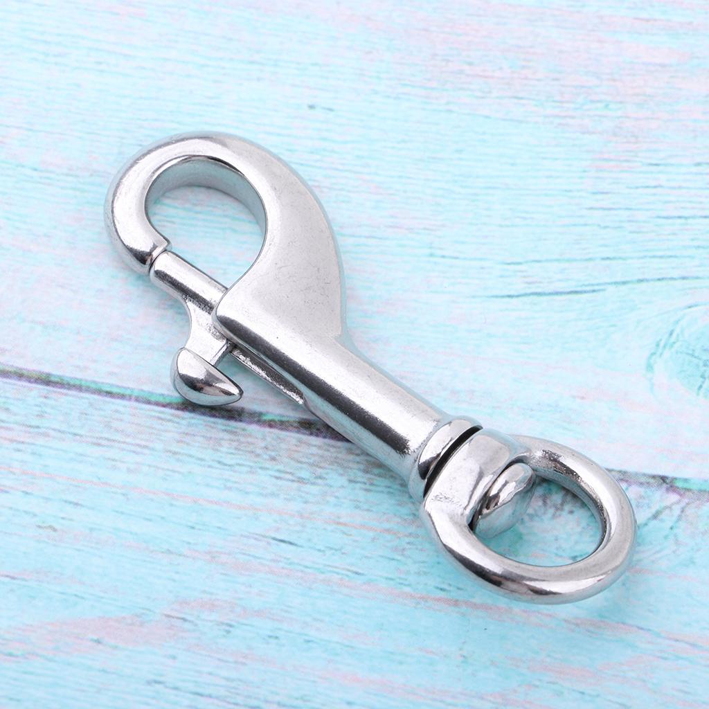 Heavy Equipment Key Ring - 316 Stainless Steel Hook Trigger Clip