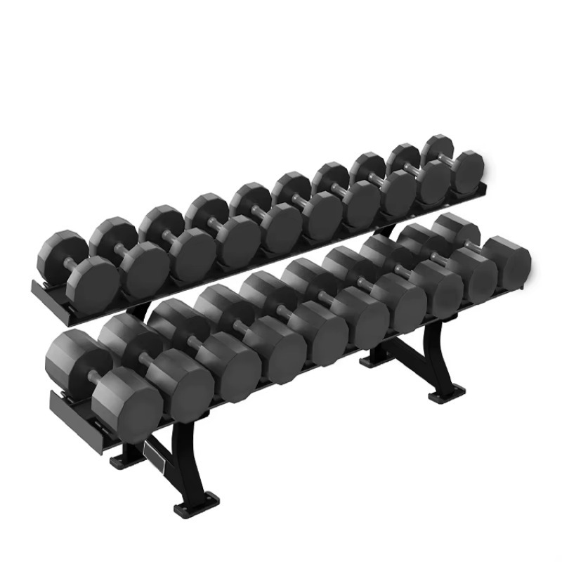Heavy Equipment In - 2-Tier 10 Pairs Dumbbell Storage Rack