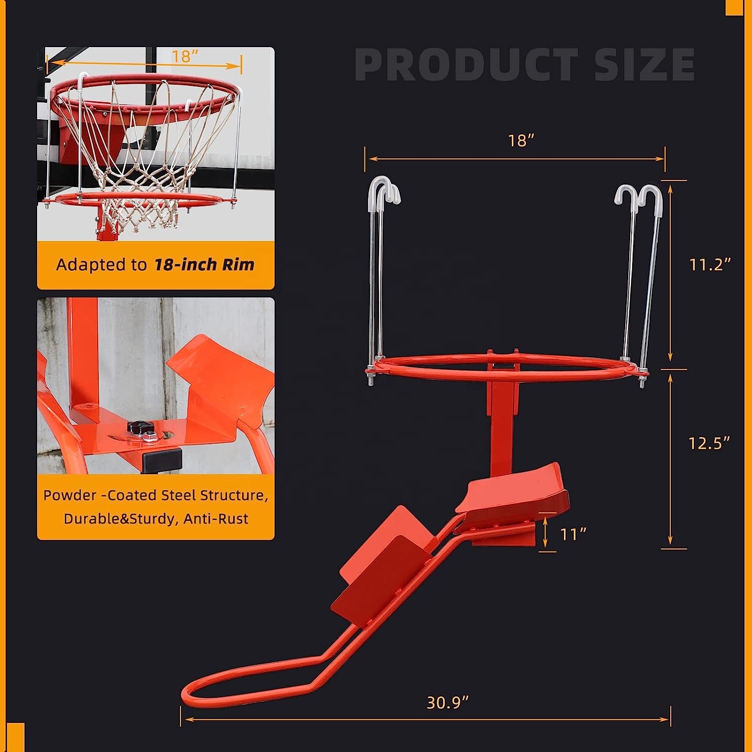 Heavy-Duty Steel Basketball Re - огляд і ціна Heavy Equipment In