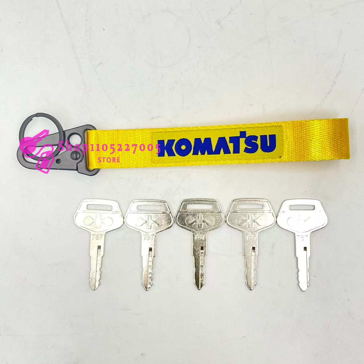 2/5/10PCS 787 Key for Komatsu  - огляд і ціна Heavy Equipment Key Ring