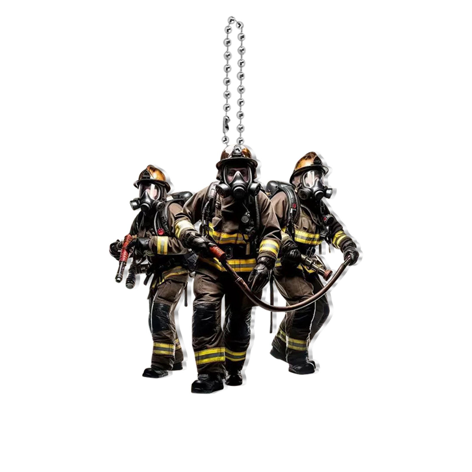 2D Firefighter Acrylic Flat Pe - огляд і ціна Heavy Equipment Key Ring