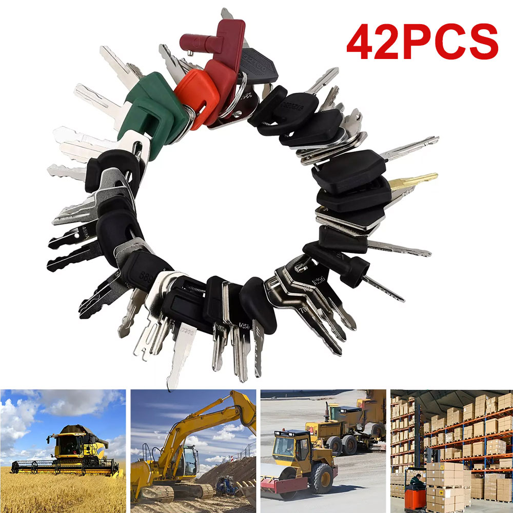 42pcs/18pcs construction machi - огляд і ціна Heavy Equipment Key Ring
