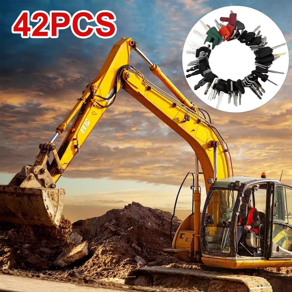 42pcs/18pcs construction machi - огляд і ціна Heavy Equipment Key Ring