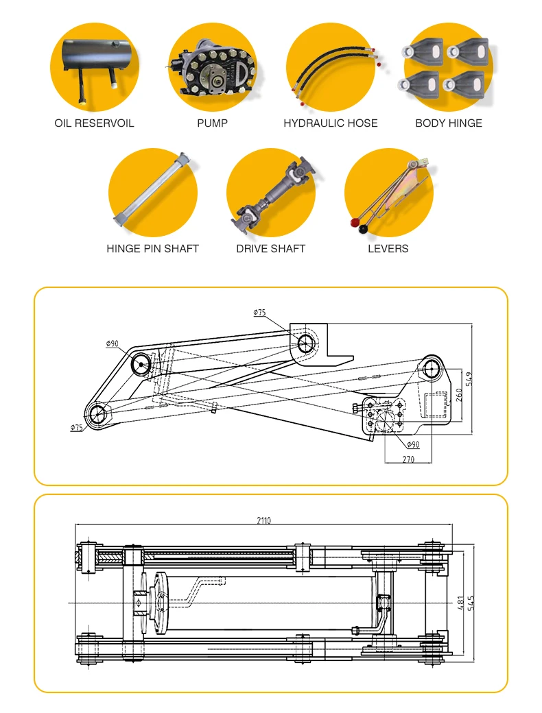 Heavy Duty Scissor Lift Hydrau - огляд і ціна Dump Truck Heavy Equipment