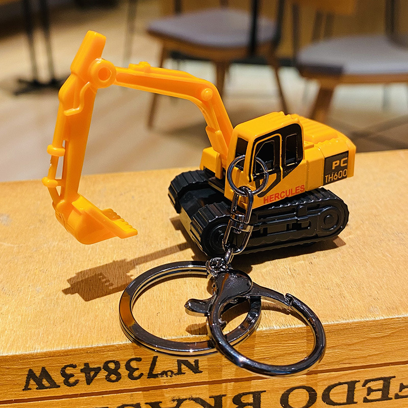 Mini  Excavator Keychain Light - огляд і ціна Heavy Equipment Key Ring