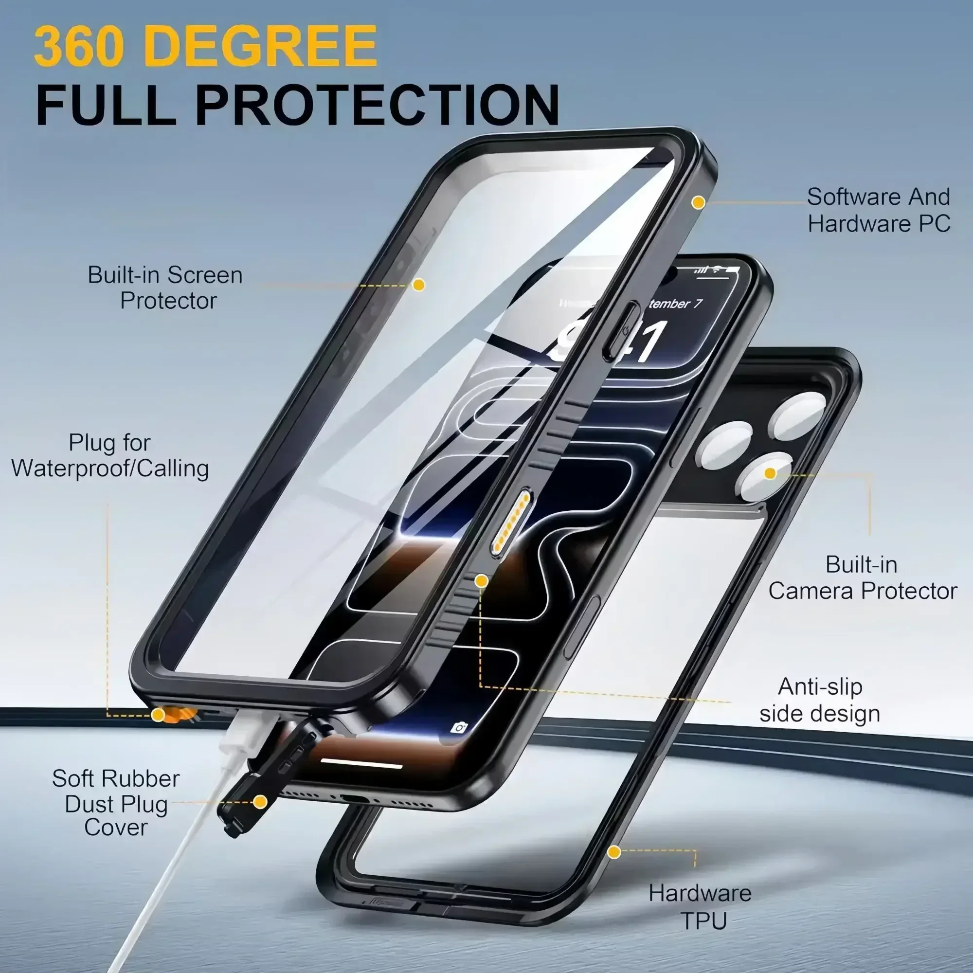 IP68 Waterproof Case for iphon - огляд і ціна Heavy Equipment Bucket
