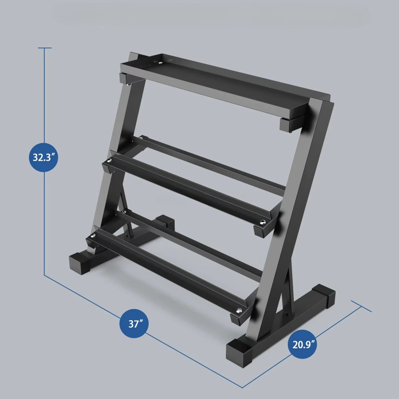 3-Tier Dumbbell Storage Rack 8 - огляд і ціна Heavy Equipment In