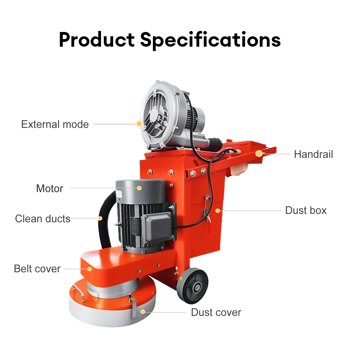 Industrial Heavy Duty Concrete - огляд і ціна Floor Grinding Machine